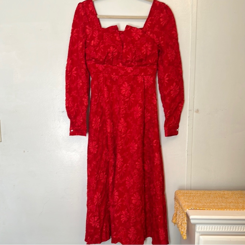 Elegant Red Lace Dress NEW